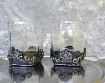 Whiskey glasses, Groom Gift, 2 Personalized Rocks Glasses, Whiskey Glass Set, Groomsmen Wedding Gift, Gifts for Him,Custom Monogram Glasses