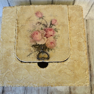 Wedding card box,Wedding keepsake box,Wedding reception decoration,Wedding memory box,Personalised memory box,Lace and roses box,Storage box