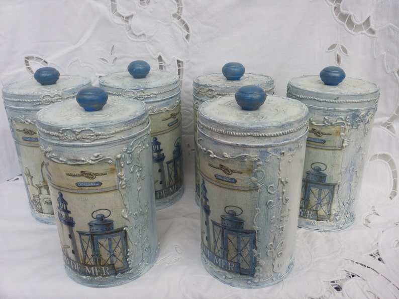 Kitchen Canisters Canisters Canister Set Tin Boxesset of Etsy