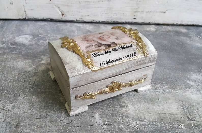 rustic wedding ring box