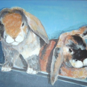 Custom Pet Portrait painting - original acrylic on canvas painting from your photo - bespoke painting - handpainted personalised animal art