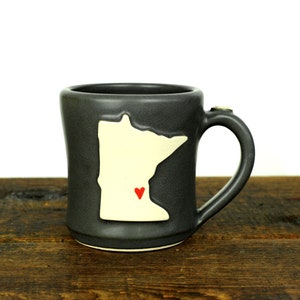 MN Mug, White w/ Heart on Twin Cities image 3