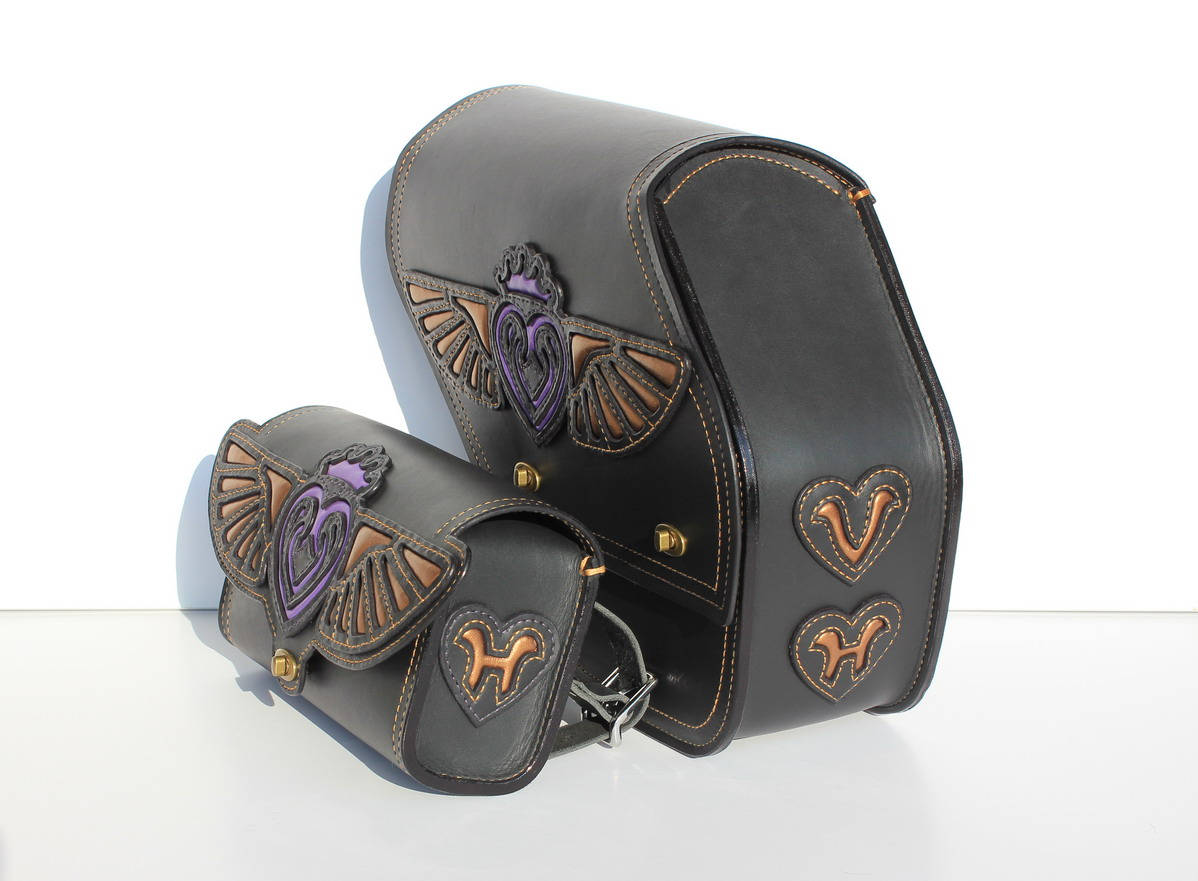 Custom Motorcycle Swingarm Bag for Harley Davidson Dyna Low Rider