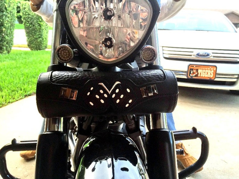 Custom Motorcycle Fork Bag for Victory Motorcycle, Handstitched