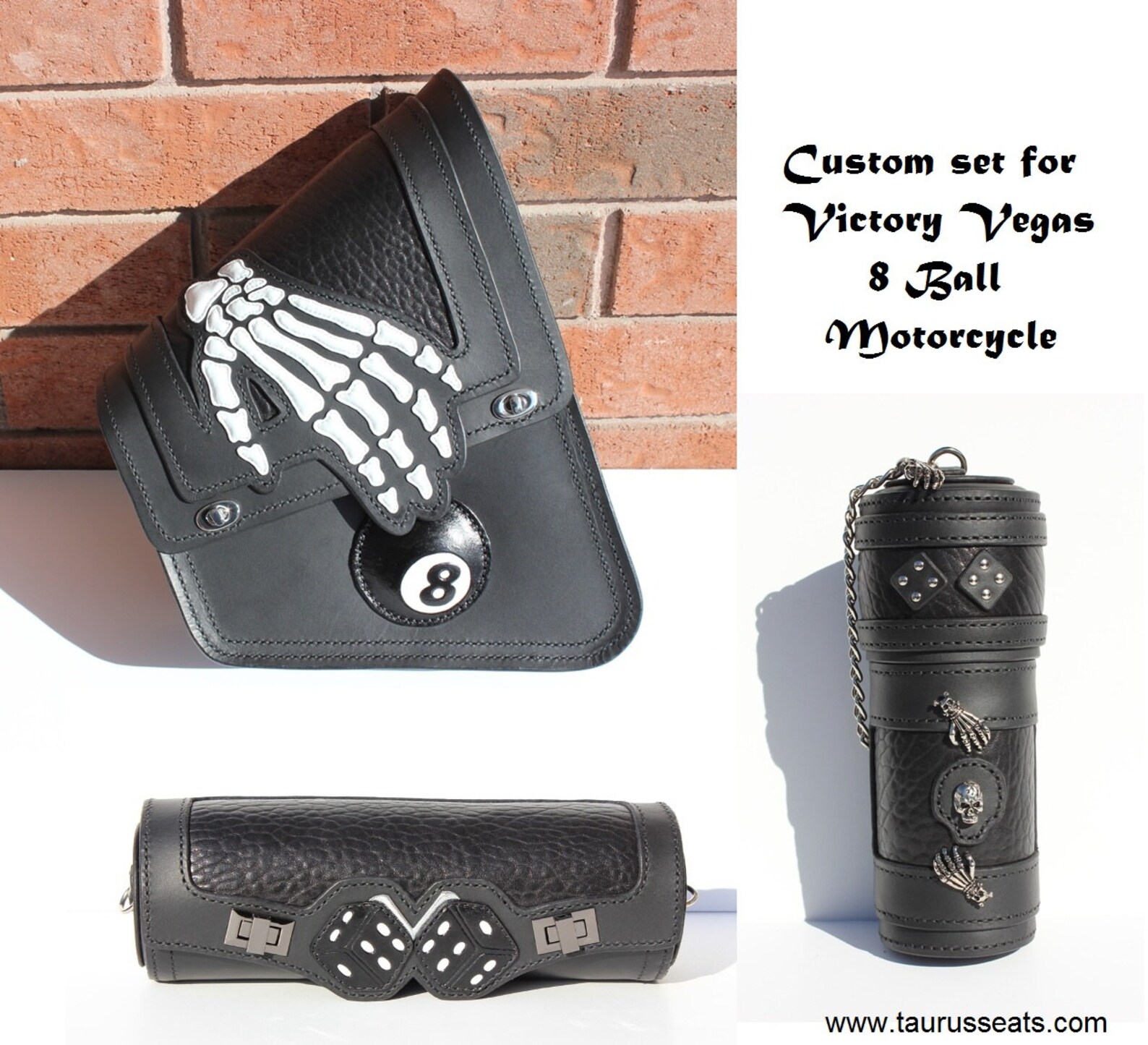 Custom Swingarm Bag for Victory Vegas Motorcycle, Righthand Victory