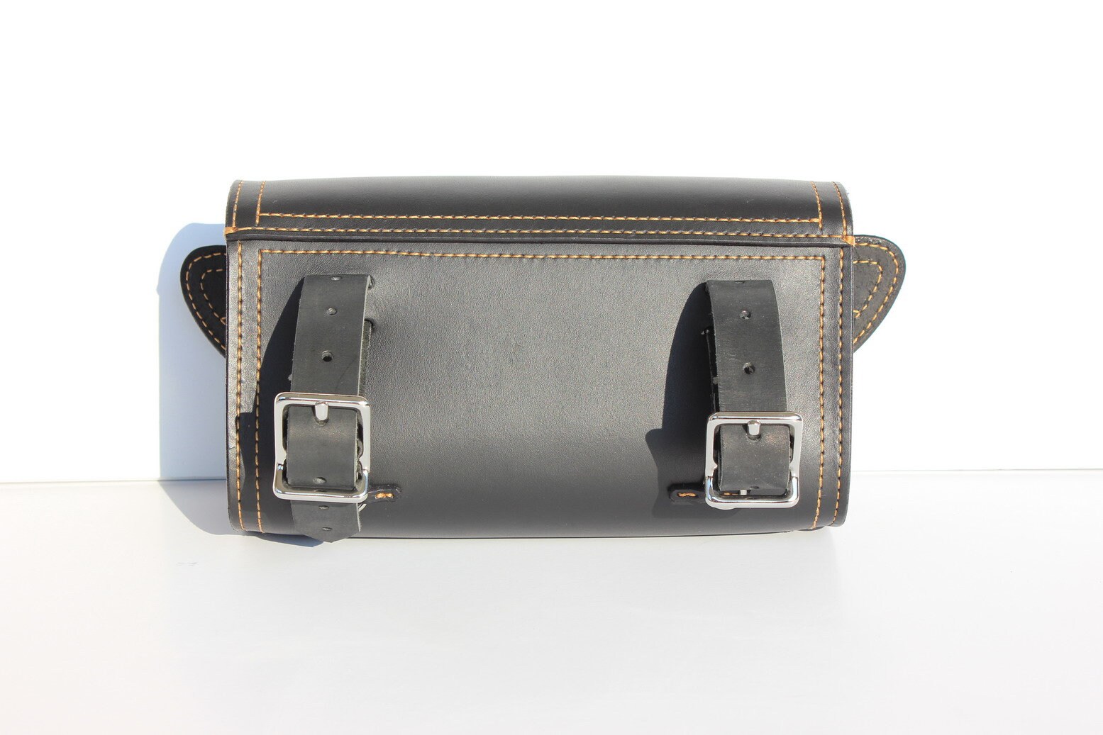 Custom Motorcycle Leather Handlebar Bag for Harley Davidson Etsy