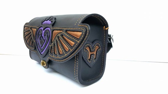 Custom Motorcycle Leather Handlebar Bag for Harley Davidson 