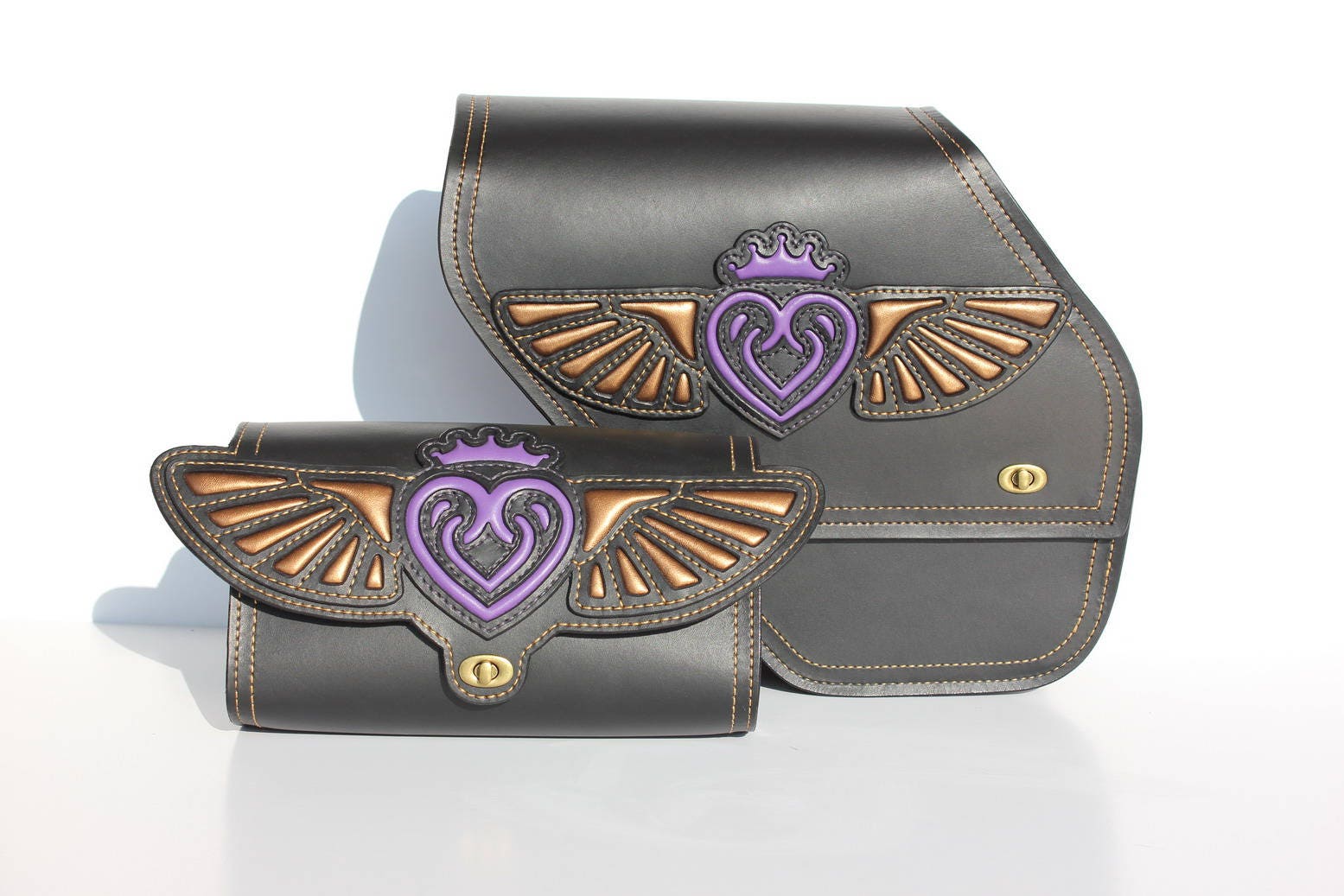 Custom Motorcycle Swingarm Bag for Harley Davidson Dyna Low Rider