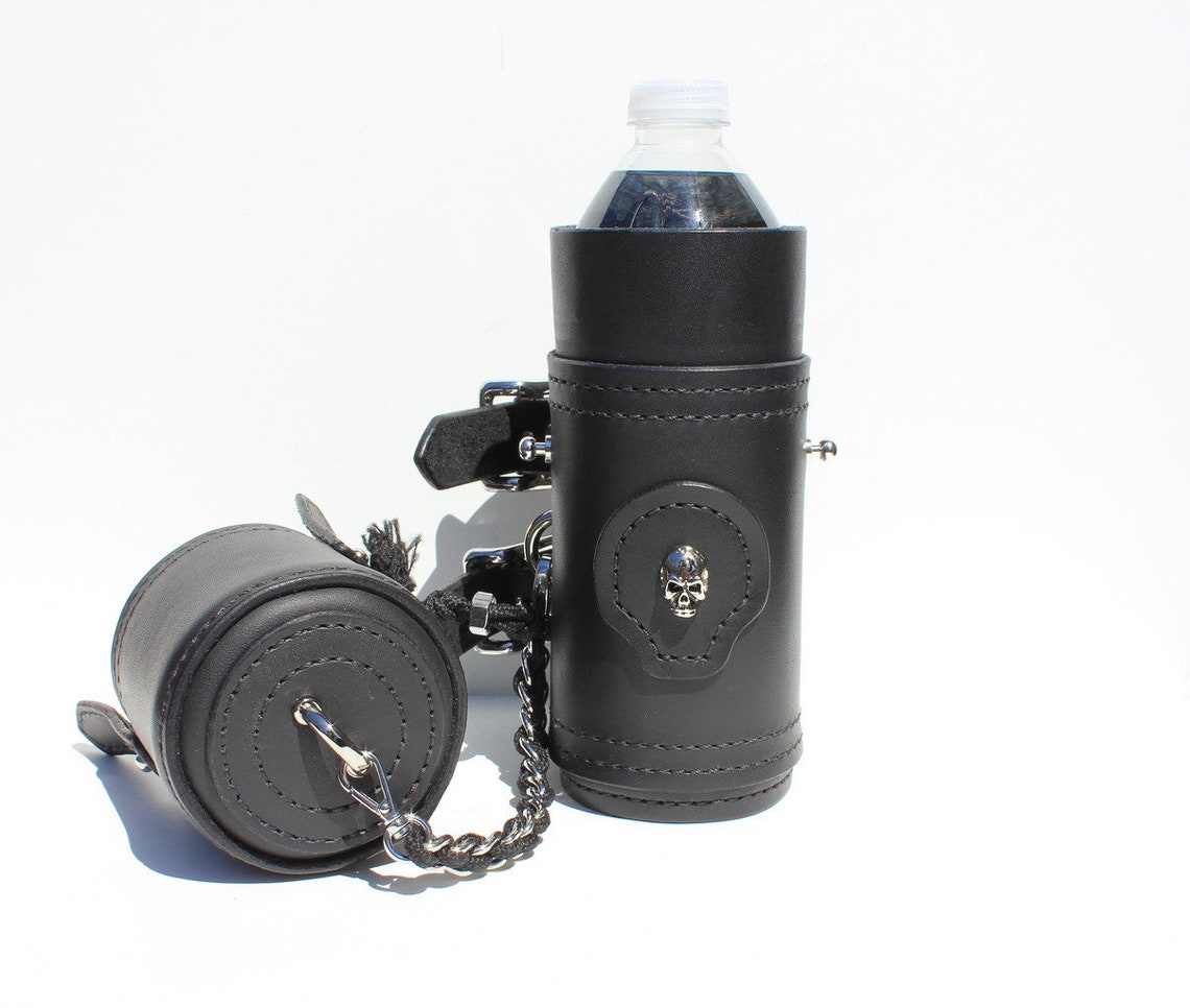 Benzin Reserve Fklasche Tank Motorrad Edelstahl Poliert Mit Halter 1