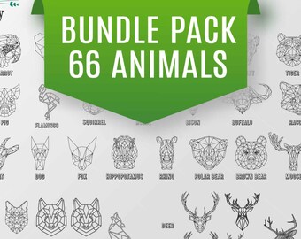 Download Geometric Animal Svg Etsy