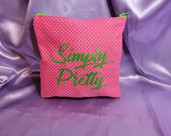 Fabric Makeup Bag - Personalized, Cosmetic Bag