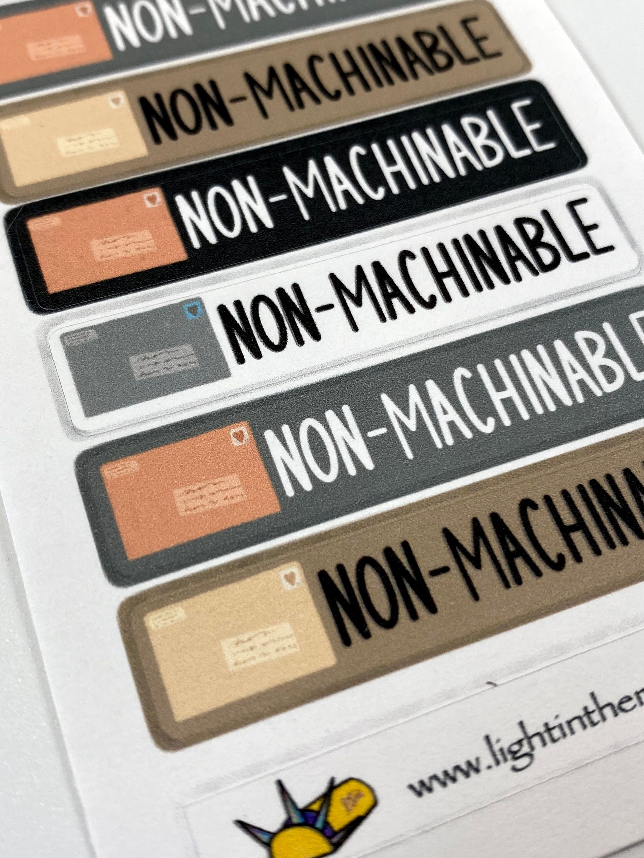 Neutrale kleuren niet-machinable labels voor pakketten en | Etsy