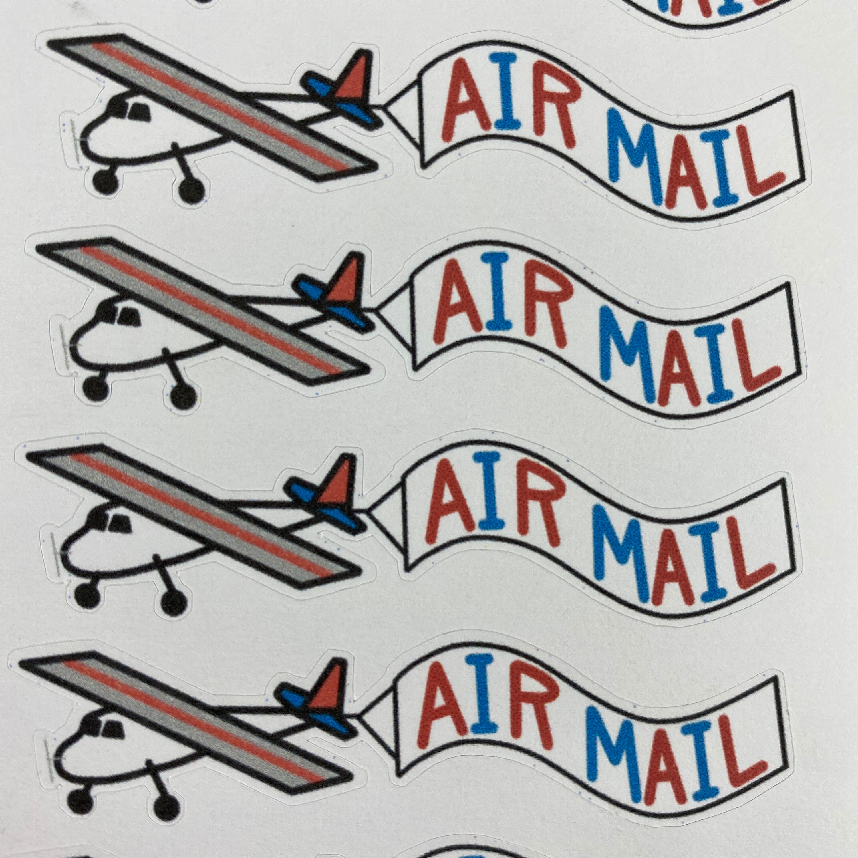 Airplane Air Mail Labels for Packages and Envelopes Airmail | Etsy