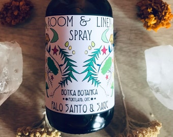 Palo Santo and White Sage -- Room & Linen Spray  -- 2 oz