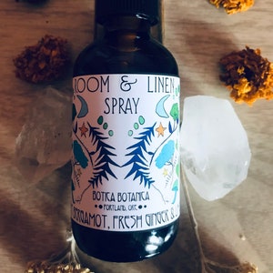 Bergamot Mint, Fresh Ginger, Lime -- Room & Linen Spray  -- 2 oz