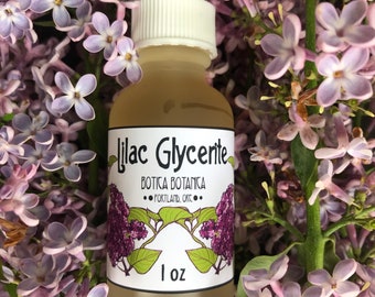 Lilac Glycerite >> Alcohol-Free, Spring Flower Tonic for Renewal, Regeneration, Release, Letting Go >> 1 oz