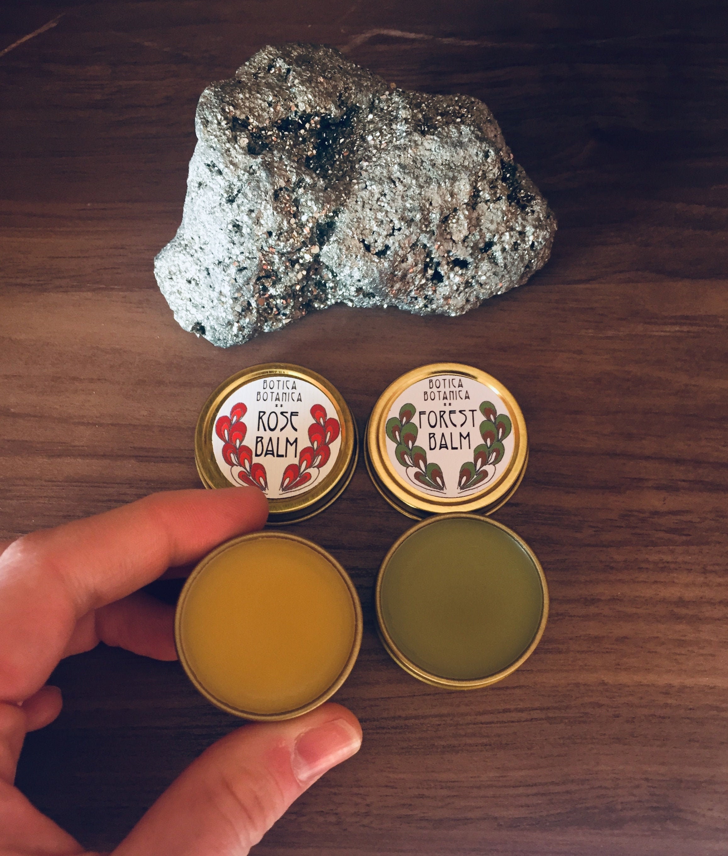 Rose Balm >> Allpurpose balm infused with botanicals >> .5 oz