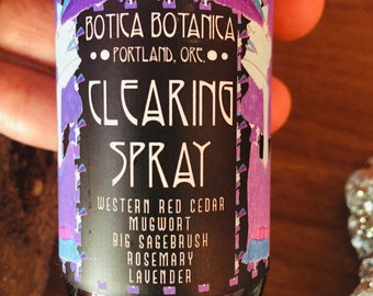 Clearing Spray - Mit Kräutern, die Energie schützen und klären - 2 Unze