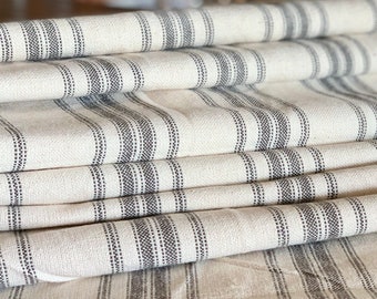 予約販売 - 希少なアンティークティッキング生地 1940年代の歴史的な