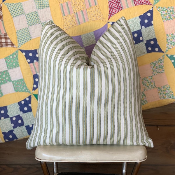 Feather Pillow Ticking Fabric Etsy