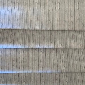 Tessuto effetto legno - Grigio peltro - Tessuto Barn Board - Tessuto paesaggio - Tessuto assi del pavimento - Tessuto trapuntato in legno - tagliato su misura - 100% cotone