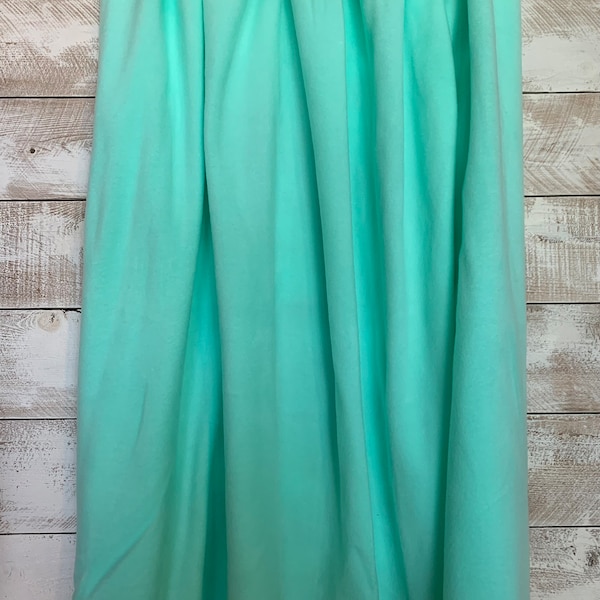 Mint Lux Fleece by the Yard - 60” Wide