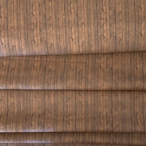 Tessuto effetto legno - marrone ruggine - Tessuto Barn Board - Tessuto paesaggio - Tessuto assi del pavimento - Tessuto trapuntato in legno - tagliato su misura
