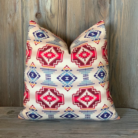 Southwest Pillow - Serape Pillow - Saddle Blanket Pillow - Native American Pillow - Tribal Pillow - Mountain Ranch Style - Cabin Rustic