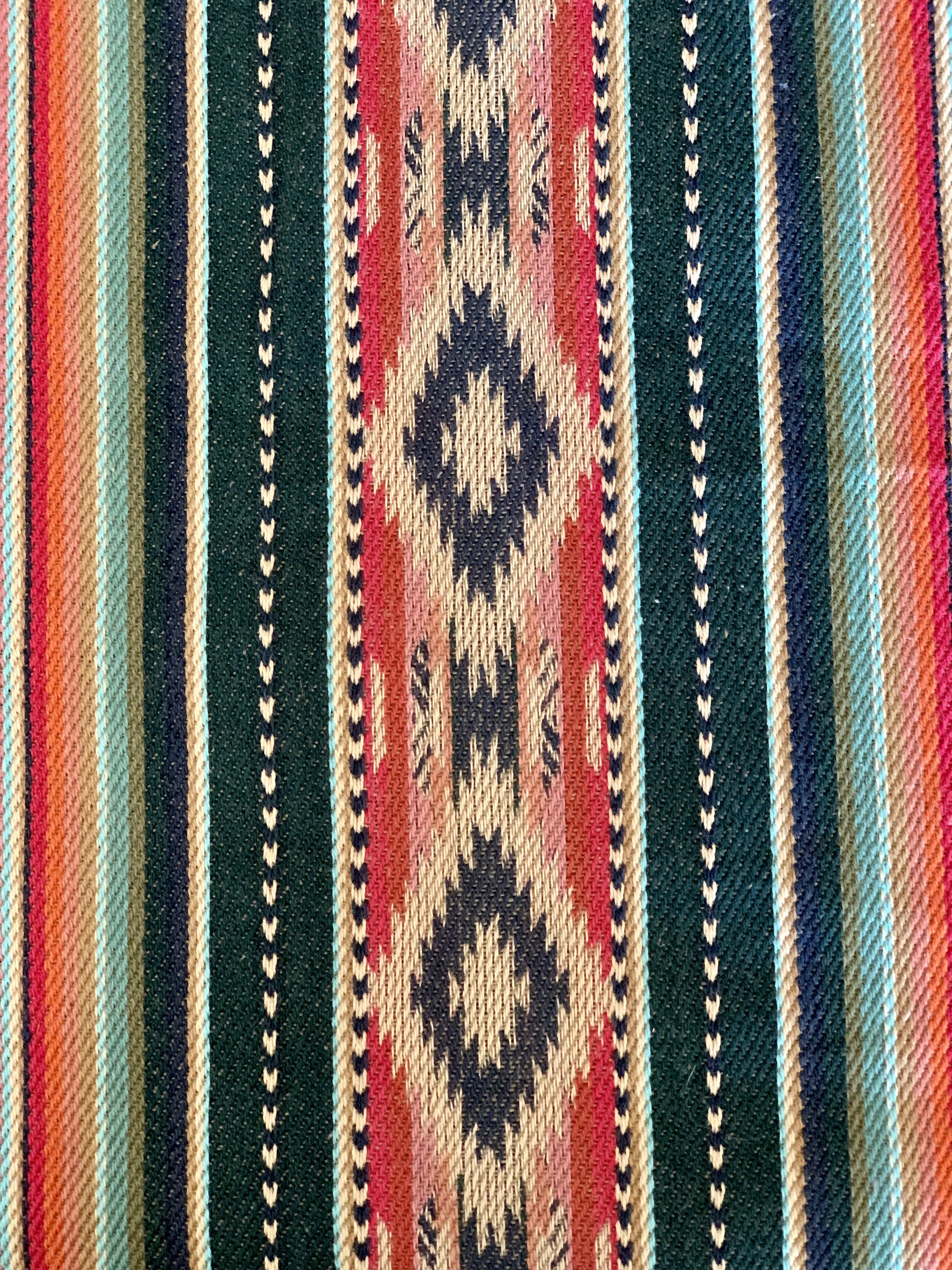 Ancienne Couverture De Selle Indigène Navajo - Fait Main