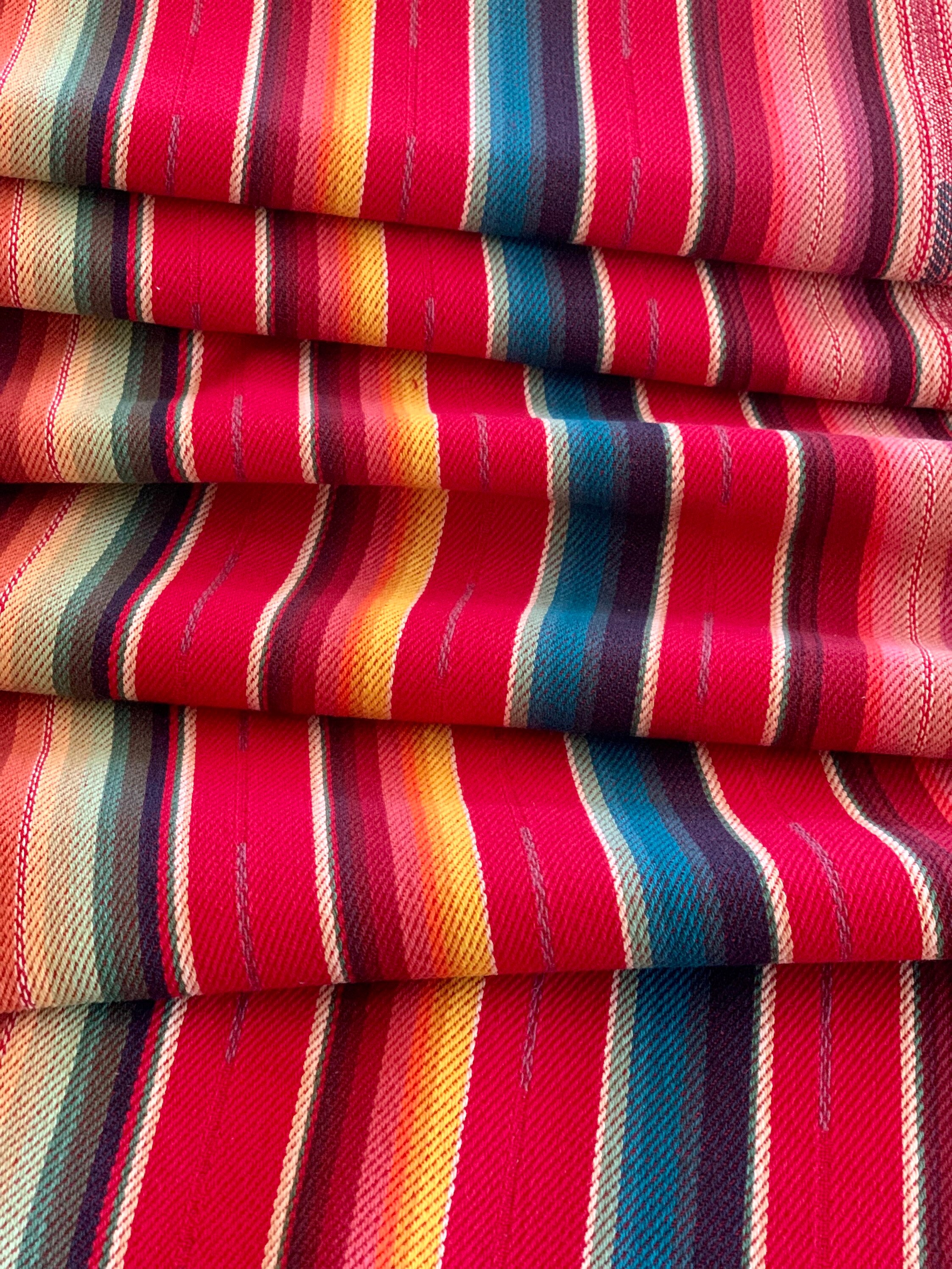 Faux Vintage Saddle Blanket Heavy Weight Twill Fabric Ethnic Etsy