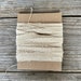 Scrap Unfinished Grain Sack Ribbon - Natural Cream Ribbon - 1/4