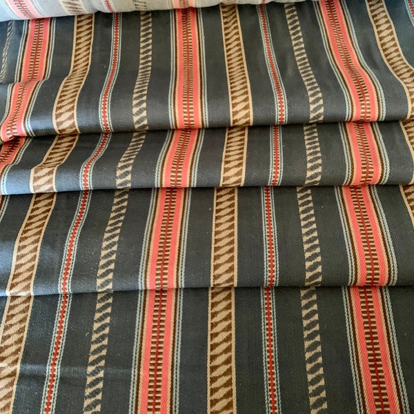 Faux Vintage Saddle Blanket Heavy Weight Twill Fabric - Ethnic Stripe - BOHO Ranch Fabric - Western Fabric - Southwest Fabric - Serape Style