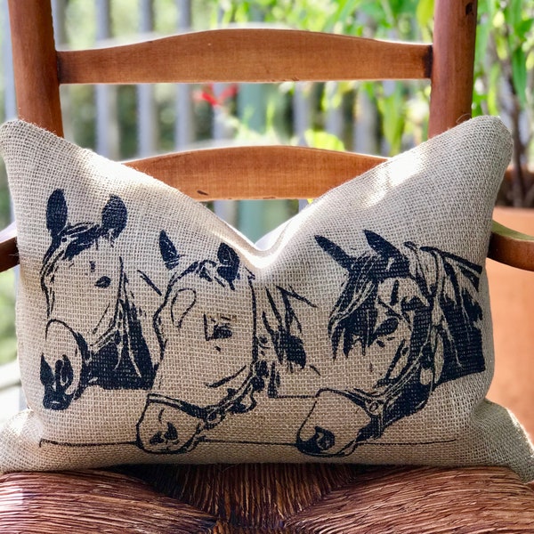 Horse Pillow Etsy