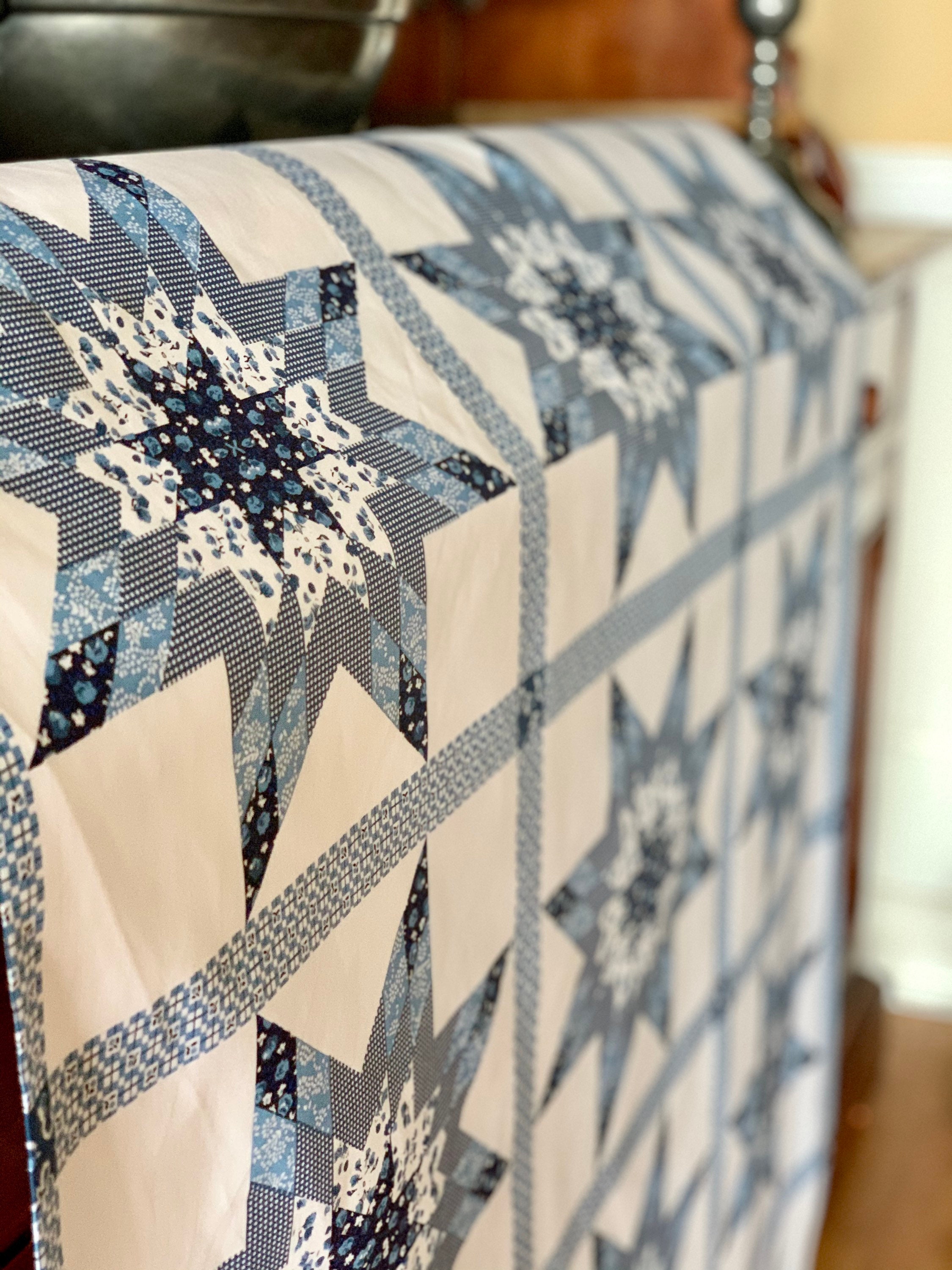 FABRIC Quilt Top 90 Wide Cheater Quilt Top Calico 100 Etsy