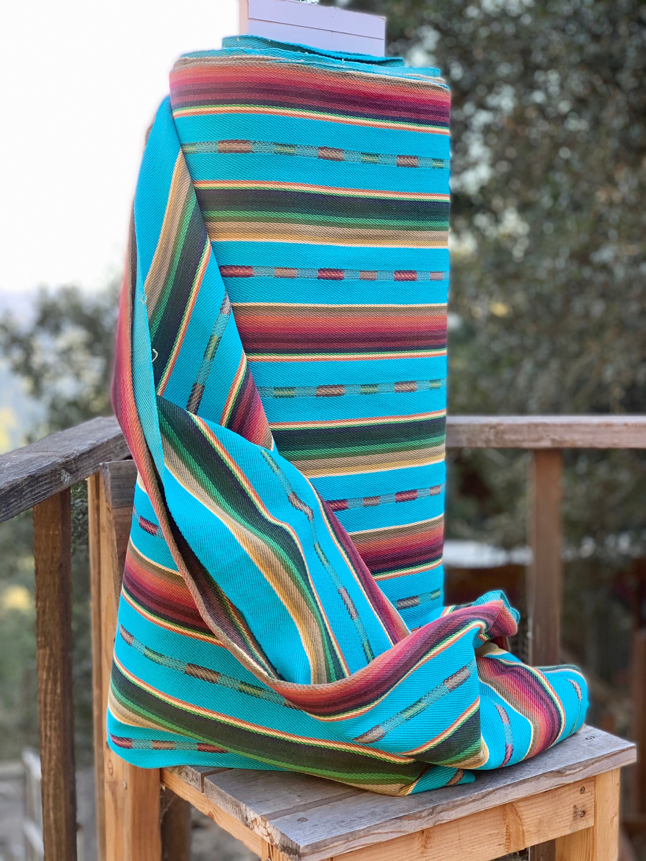Faux Vintage Saddle Blanket Heavy Weight Twill Fabric Ethnic Etsy