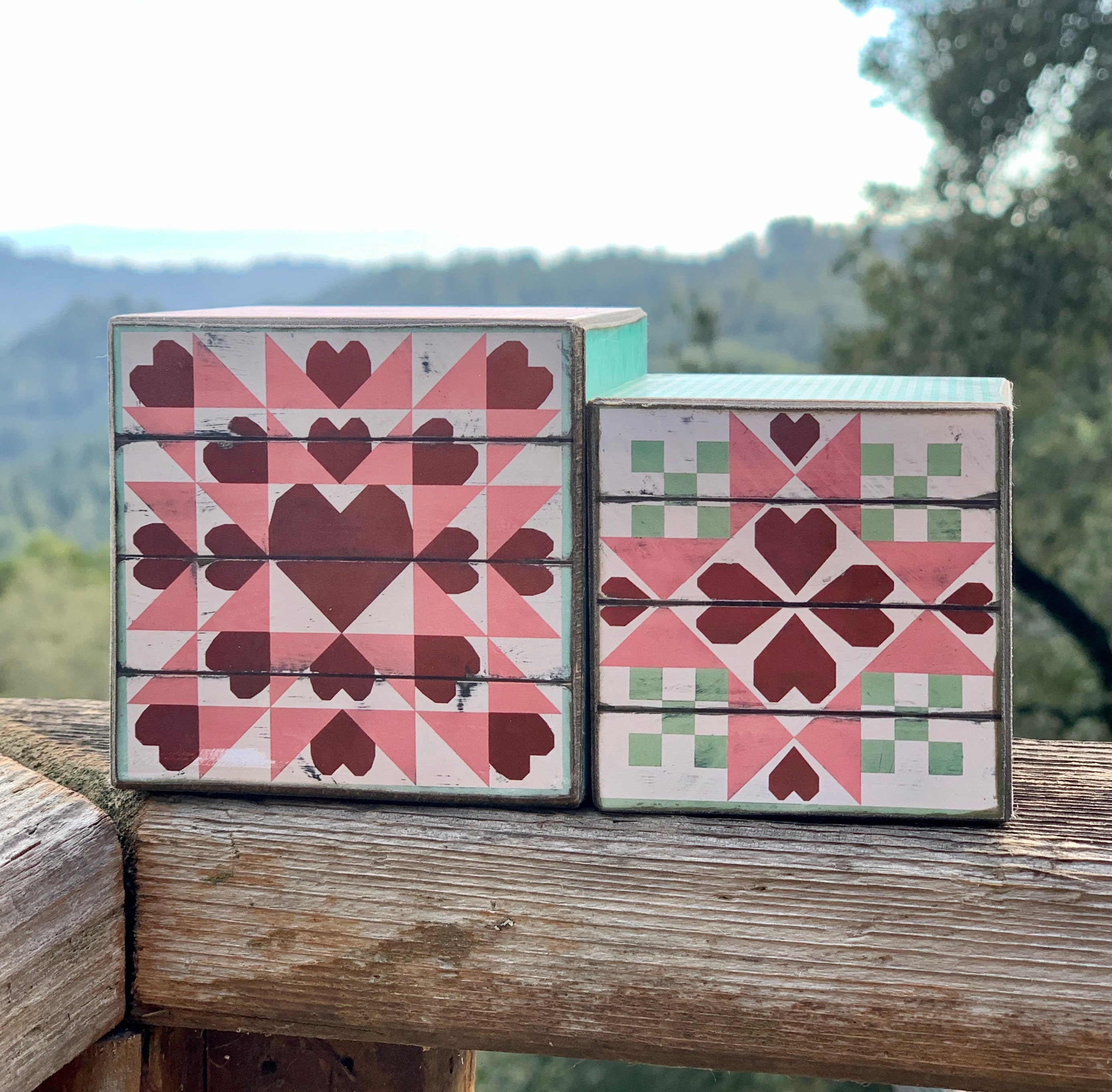 OUT OF STOCK Mini Barn Quilt Valentines Day Barn Quilt Etsy Singapore