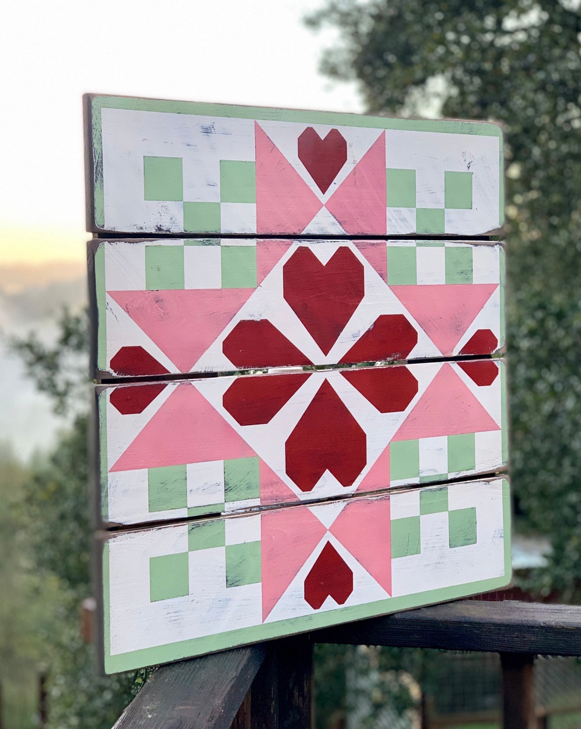 OUT OF STOCK Barn Quilt Valentine Barn Quilt Heart Barn Etsy