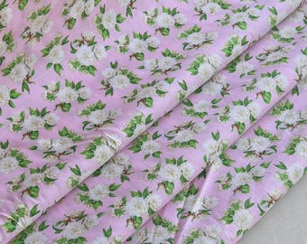Pink Rose Fabric - Love Letters by Windham Fabrics - Cotton Fabric by the Yd, 1/2 yd, 1/4 yd, and Fat Quarter