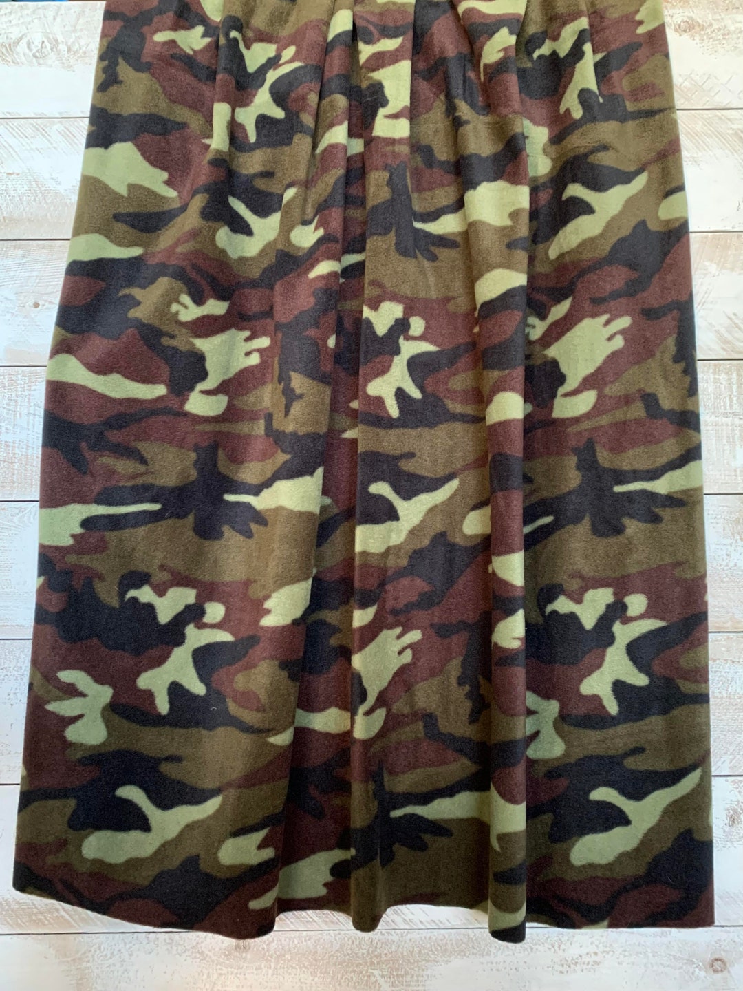 Fleece Fabric by the Yard Camo Fleece Fabric Print Army - Etsy