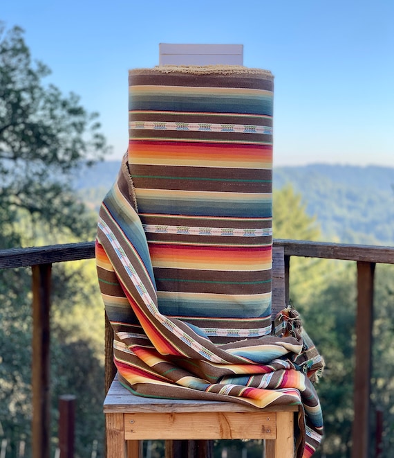 Faux Vintage Saddle Blanket Heavy Weight Twill Fabric Ethnic Stripe BOHO Ranch Fabric Western Fabric Southwest Fabric Serape Style Etsy Canada