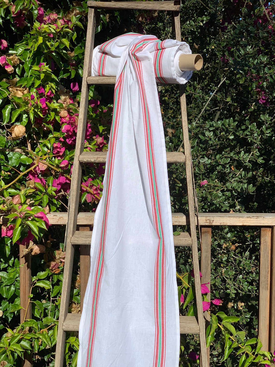 Toweling Fabric by the Yard Ticking Fabric French Country Etsy