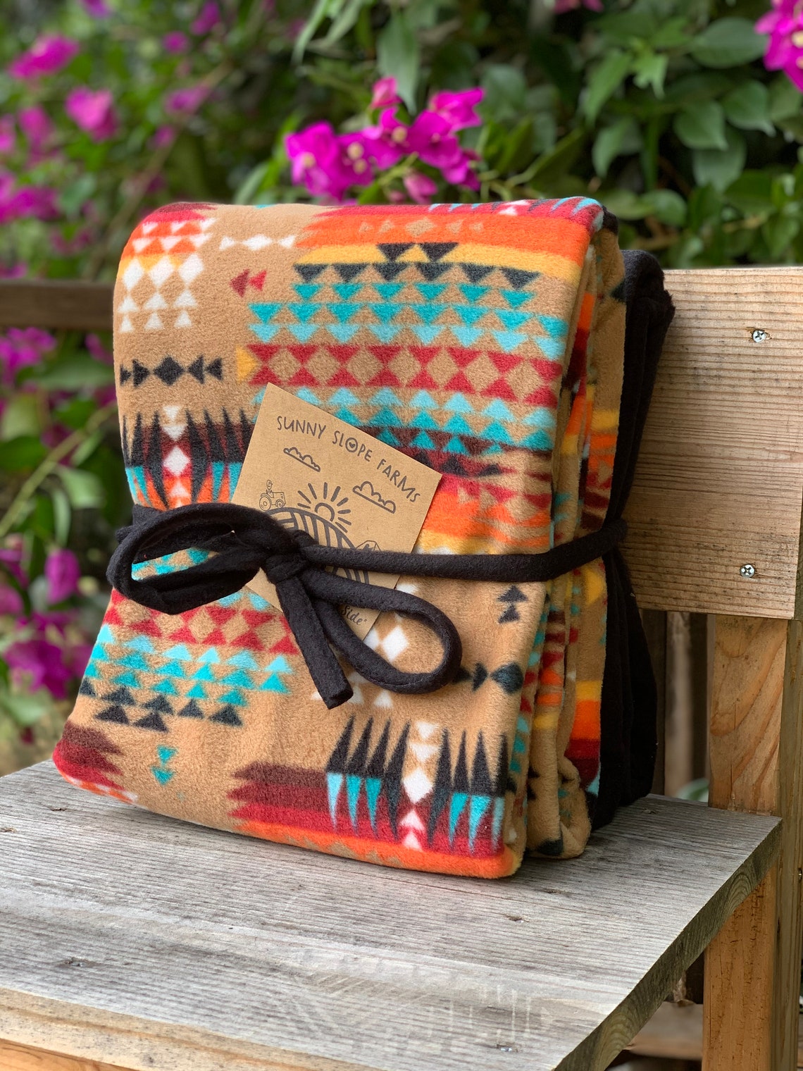 Personalized No Sew Knot Tie Fleece Blanket Throw Kit South Etsy