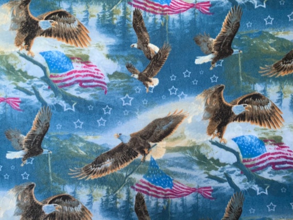 Patriotic Fleece Tie Blanket Kit 