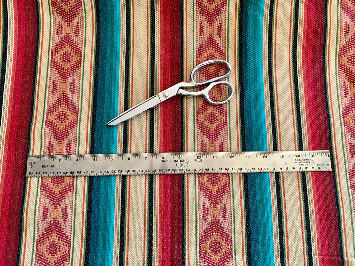 Faux Vintage Saddle Blanket Heavy Weight Twill Fabric Ethnic Etsy