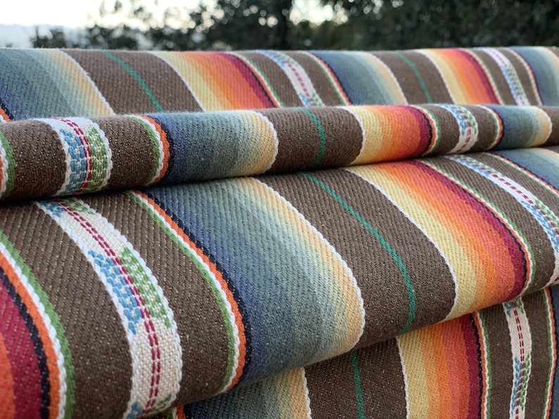 Faux Vintage Saddle Blanket Heavy Weight Twill Fabric Ethnic Etsy