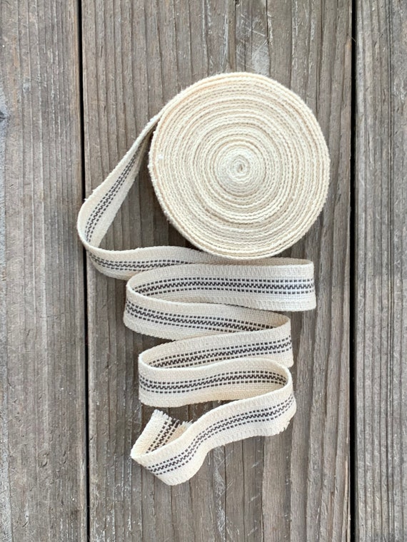 Buy Grain Sack Ribbon Gray and Cream Striped Ribbon Ticking Ribbon Feed  Sack Burlap Ribbon 3/4 Inches Wide Ticking Ribbon 5yd Roll Online in India  