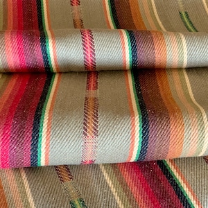 Southwest Upholstery Twill Fabric - Ethnic Stripe - BOHO Ranch Fabric - Western Fabric - Southwest Fabric - Serape Style - Saddle Blanket