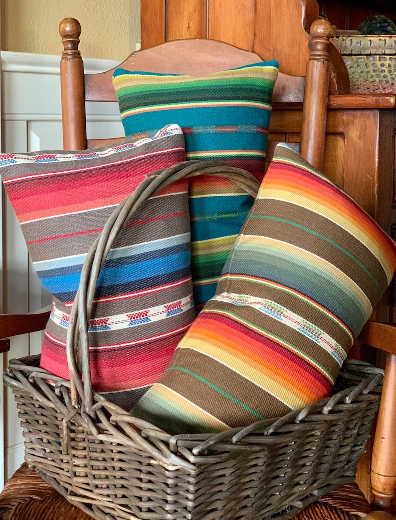 Southwest Pillow Serape Pillow Saddle Blanket Pillow Etsy
