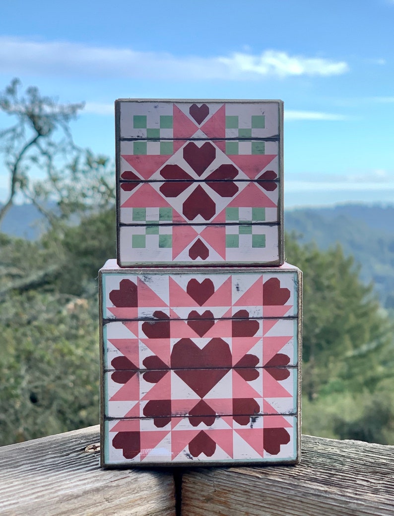 OUT OF STOCK Mini Barn Quilt Valentines Day Barn Quilt Etsy