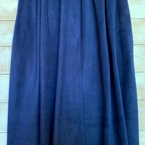 Navy Lux Fleece by the Yard - 60” Wide